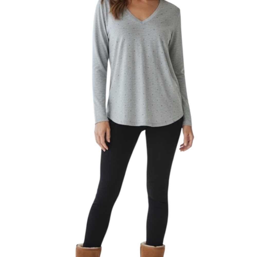 3/$30 VS Pink Bedazzled Long Sleeve Tee